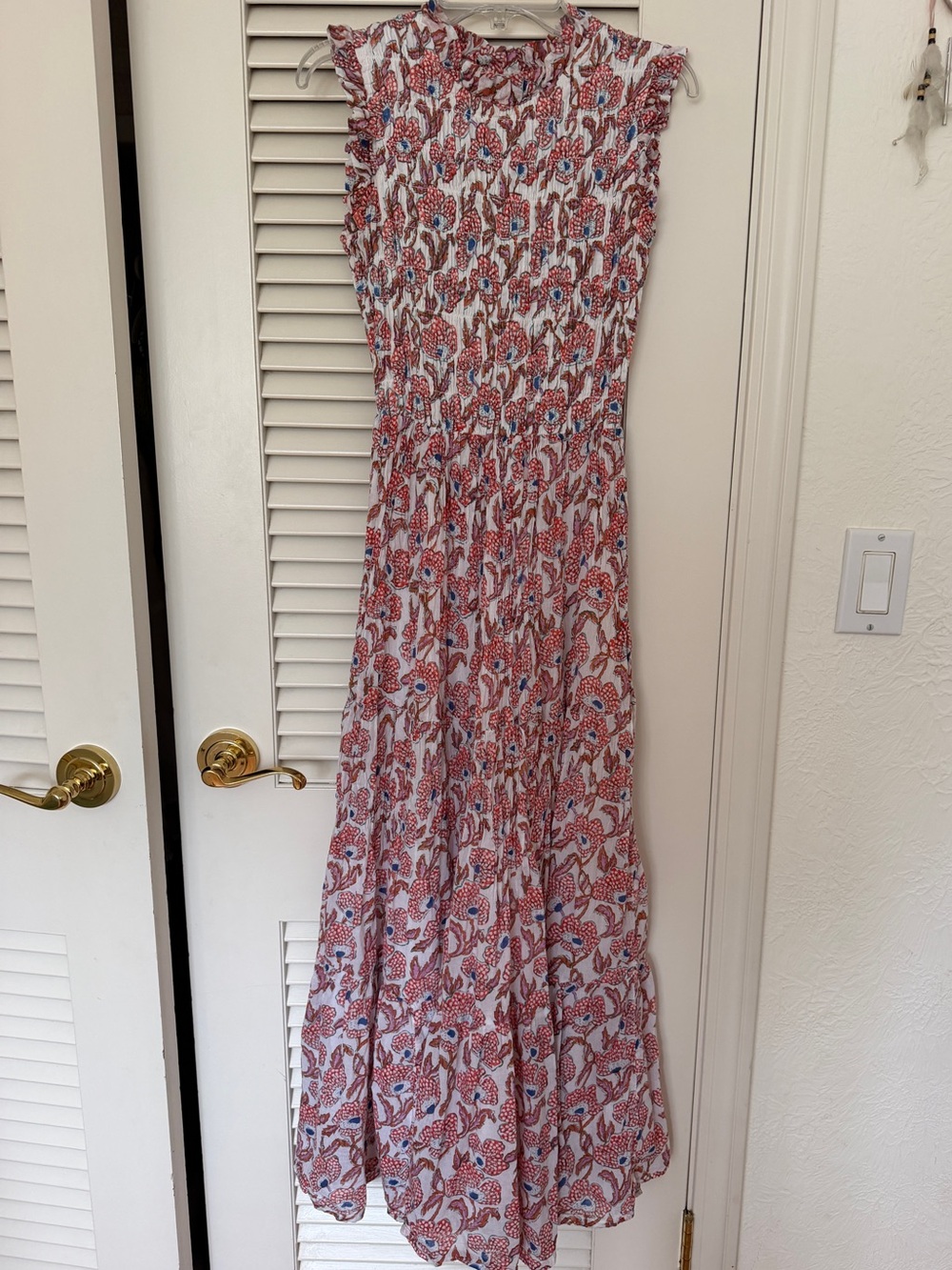 Oliphant Floral Smocked Maxi Dress - Picture 3 of 8